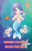 Mermaid Coloring book for kids ages 4-8