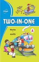 UNIQUE TWO IN ONE - A - Book to Learn English and Hindi Rhymes, Poems, Baal Geet for 2-5 year old children