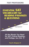 Essential SAT Vocabulary for Reading Passages & Questions