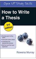 How to Write a Thesis