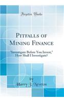 Pitfalls of Mining Finance: 