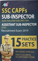 15 Practice Sets Ssc Capfs Sub-Inspector Assistant Sub-Inspector (Cisf) Recruitment Exam 2019