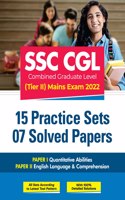 SSC CGL Tier 2 15 Practice Sets 07 Solved Papers Mains Exam 2022