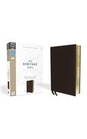 NIV, Heritage Bible, Deluxe Single-Column, Imitation Leather, Brown, Comfort Print