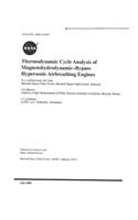 Thermodynamic Cycle Analysis of Magnetohydrodynamic-Bypass Hypersonic Airbreathing Engines