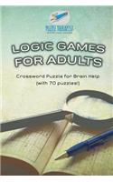 Logic Games for Adults Crossword Puzzle for Brain Help (with 70 puzzles!)