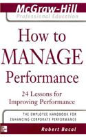 How to Manage Performance