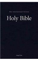 NIV, Pew and Worship Bible, Large Print, Hardcover, Blue