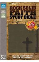 Rock Solid Faith Study Bible for Teens-NIV: Build and Defend Your Faith Based on God's Promises