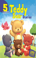 LARGE PRINT : 5 MIN TEDDY BEAR STORIES