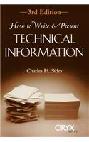 How to Write & Present Technical Information, 3rd Edition