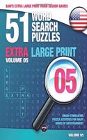 Sam's Extra Large-Print Word Search Games