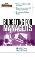 Budgeting for Managers