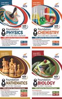 Foundation PCMB (Science + Maths) for IIT-JEE/ NEET/ Olympiad Class 8 (Set of 4 Books)