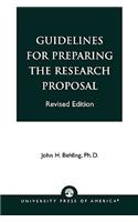 Guidelines for Preparing the Research Proposal