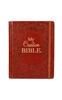 KJV Holy Bible, My Creative Bible, Faux Leather Hardcover - Ribbon Marker, King James Version, Toffee Brown W/Elastic Closure