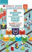 Oswaal ISC Question Bank Class 12 English Paper-1 Language Book Chapterwise & Topicwise (For 2021 Exam)