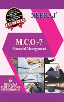 Neeraj Publication IGNOU MCO-7 - Financial Management (English Medium) [Paperback] Publication IGNOU Help Book with Solved Previous Years Question Papers and Important Exam Notes neerajignoubooks.com