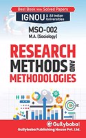Gullybaba Ignou MA (Latest Edition) MSO-002 Research Methods And Methodologies in English Medium, IGNOU Help Books with Solved Sample Question Papers and Important Exam Notes