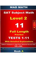 2018 SAT Subject Math Level 2 Book A Tests 1-11