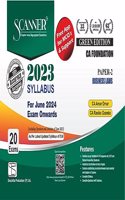 Business Laws (Paper 2 | CA Foundation) Scanner - Including questions and solutions | 2023 Syllabus | Applicable for June 2024 Exam Onwards | Green Edition