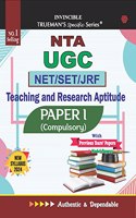 Trueman's NTA UGC NET/SET/JRF Teaching And Research Aptitude Paper - 1 | Covers 3000+ MCQ's with Answers & Important Solutions | For Examination June 2023