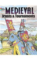 Medieval Jousts and Tournaments Coloring Book