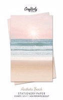 Aesthetic Beach Stationery Paper