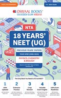 Oswaal NEET (UG) 18 Years' Solved Papers 2006-2023, Physics, Chemistry & Biology Hardcover Book (For 2024 Exam)