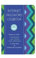 Internet Password Logbook - Pattern Edition