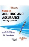 Notes on Auditing & Assurance - An Easy Approach (for CA Inter/IPCC)