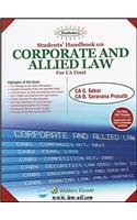 Padhuka's Students Handbook on Corporate And Allied Law For CA Final May 2017 Exam