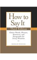 How to Say It, Third Edition