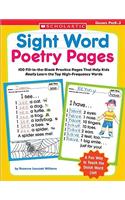 Sight Word Poetry Pages