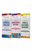 Oswaal Objective General English | Quantitative Aptitude | Verbal and non-Verbal Reasoning | Chapter wise | Topic wise | Set of 3 Books | For All Latest Competitive Exams