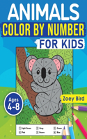 Animals Color by Number for Kids