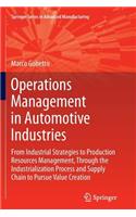 Operations Management in Automotive Industries