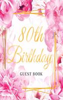 80th Birthday Guest Book