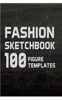 Fashion Sketchbook 100 Figure Templates