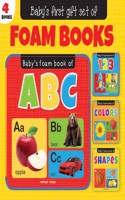 Gift Set of Foam Books: Foam Books For Babies (ABC Alphabet, 123 Numbers, Colors, Shapes)