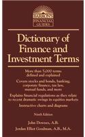 Dictionary of Finance and Investment Terms