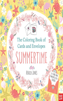 Coloring Book of Cards and Envelopes: Summertime