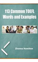 113 Common TOEFL Words and Examples