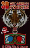 3D Wild Animals Sticker Scene