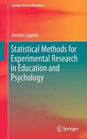 Statistical Methods for Experimental Research in Education and Psychology