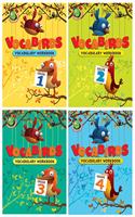 VOCABIRDS VOCABULARY WORKBOOK (SET OF 4 Vocabulary activity BOOKS)