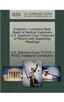 England V. Louisiana State Board of Medical Examiners U.S. Supreme Court Transcript of Record with Supporting Pleadings