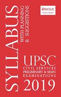 Syllabus with Planning & Suggestions-UPSC Civil Services Preliminary & Main Examination 2019