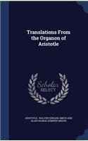 Translations From the Organon of Aristotle