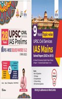 UPSC IAS General Studies Topic-wise Solved Papers Prelims (28 Years) & Mains (9 Years) - set of 2 Books - 3rd Edition